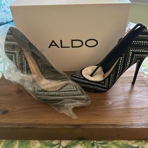 Black with silver and gold Aldo